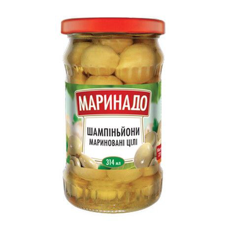 Шампіньйони мариновані цілі ТМ Маринадо 0,314л